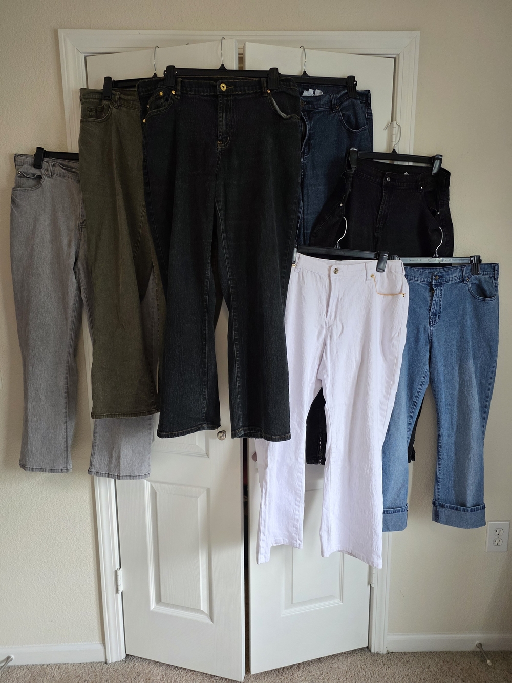 Lot of 7 Diane Gilman Jeans Size 16WP Bundle